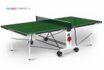 Теннисный стол для помещения Compact LX green усовершенствованная модель стола 6042-3 s-dostavka - магазин СпортДоставка. Спортивные товары интернет магазин в Комсомольске-на-Амуре 