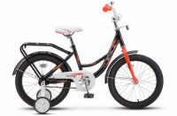 Детский велосипед Stels Flyte 18" Z011 Чёрный красный 2022 - магазин СпортДоставка. Спортивные товары интернет магазин в Комсомольске-на-Амуре 