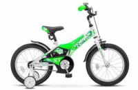 Детский велосипед Stels Jet 16" Z010 зеленый белый  2022 - магазин СпортДоставка. Спортивные товары интернет магазин в Комсомольске-на-Амуре 