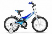 Детский велосипед Stels Jet 16" Z010 синий белый 2022 - магазин СпортДоставка. Спортивные товары интернет магазин в Комсомольске-на-Амуре 