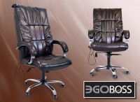 Офисное массажное кресло EGO BOSS EG1001 Шоколад в комплектации LUX - магазин СпортДоставка. Спортивные товары интернет магазин в Комсомольске-на-Амуре 