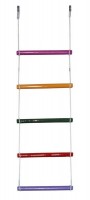 Детская веревочная лестница для ДСК 5 перекладин цвет радуга ЛВ5-3А - магазин СпортДоставка. Спортивные товары интернет магазин в Комсомольске-на-Амуре 