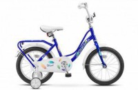 Детский велосипед Stels Wind 16" Z020 синий 2022 - магазин СпортДоставка. Спортивные товары интернет магазин в Комсомольске-на-Амуре 