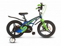 Детский велосипед Stels Galaxy Pro 16" V010 зеленый 2022 - магазин СпортДоставка. Спортивные товары интернет магазин в Комсомольске-на-Амуре 