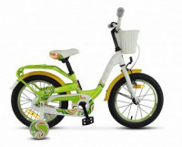 Детский велосипед Stels Pilot-190 16" V030 Зелёный жёлтый белый 2022 - магазин СпортДоставка. Спортивные товары интернет магазин в Комсомольске-на-Амуре 